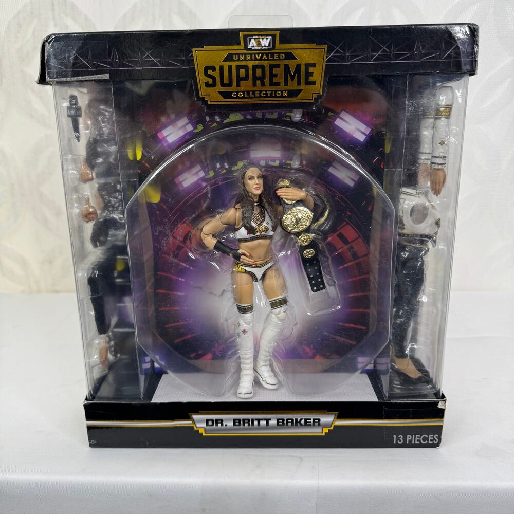 AEW Unrivaled Supreme Collection Dr. Britt Baker Figure All‎ Elite Wrestling WWE - Picture 9 of 11